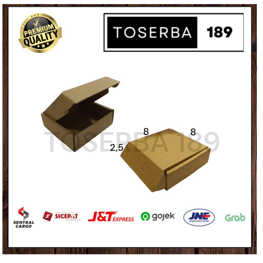 

kardus packing diecut/box pizza earlock uk 8x8x2,5 cm