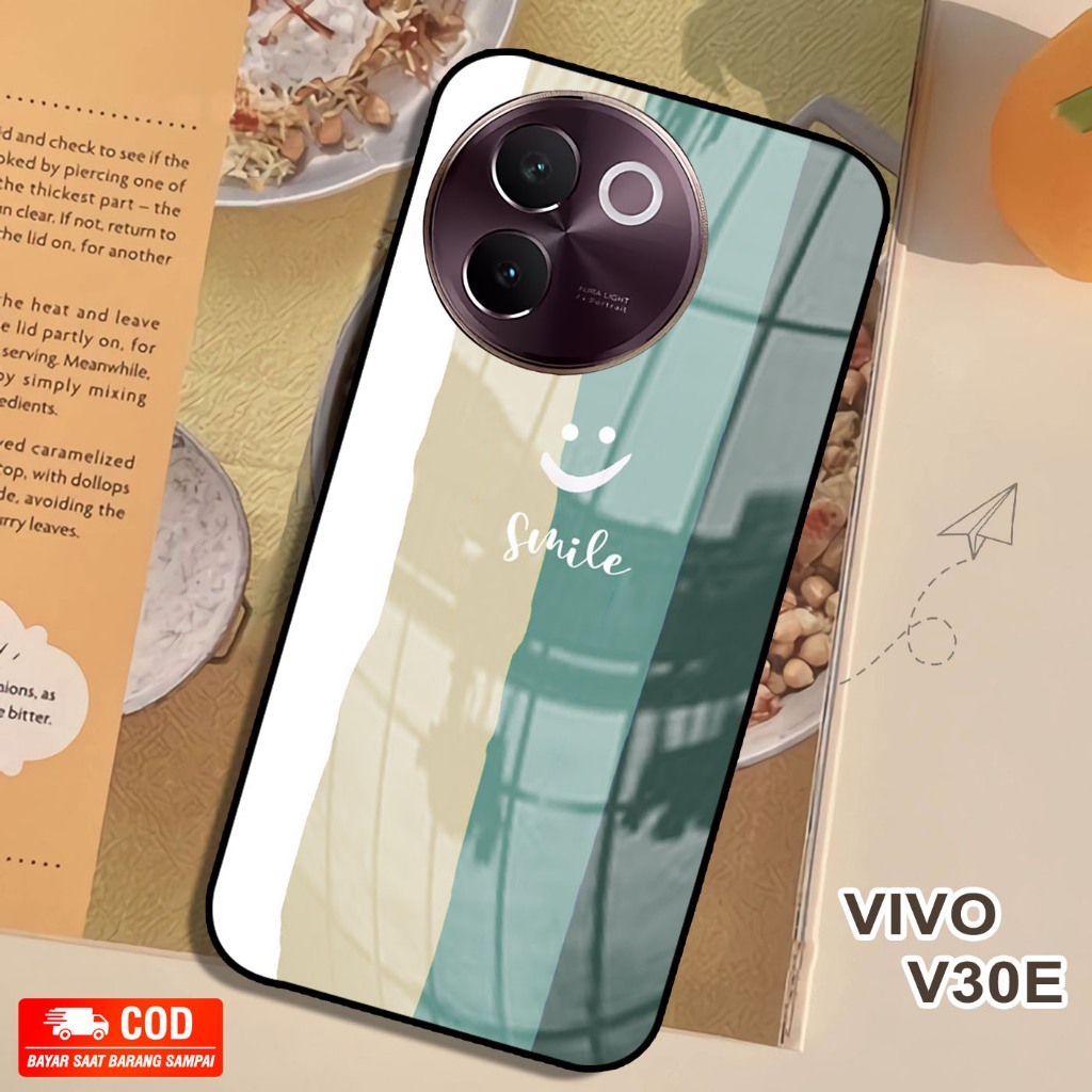 Softcase Kaca VIVO V30E - Case Handphone VIVO V30E [T24].