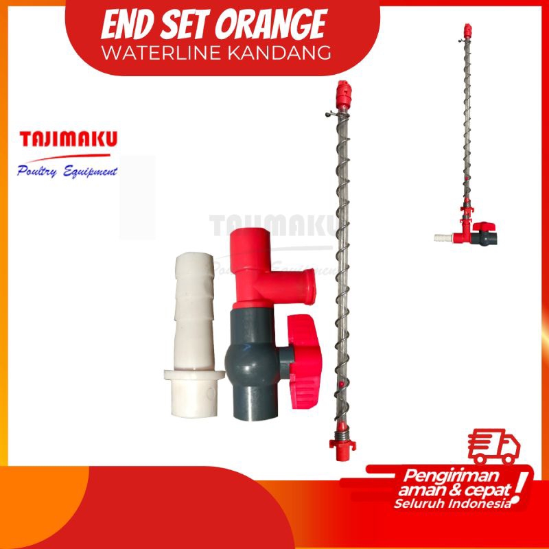 End set nipel regulator waterline kandang ayam