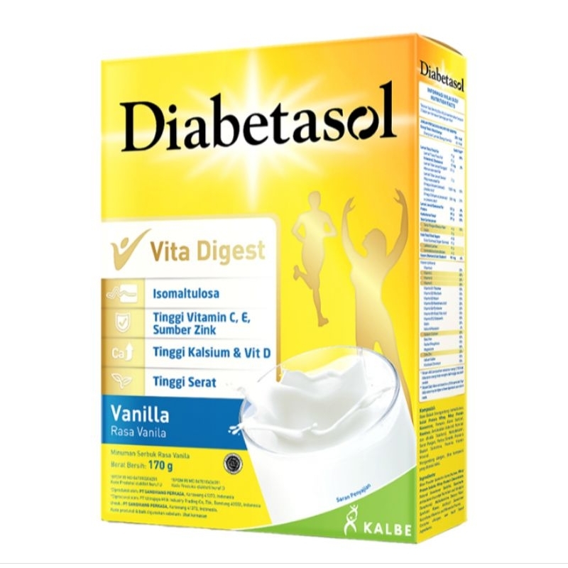 

Diabetasol Susu Bubuk Vanilla 170 gram