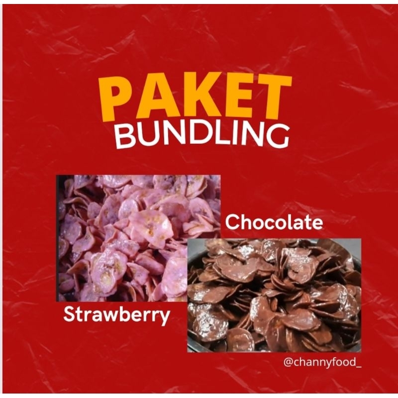 

PAKET BUNDLING KERIPIK PISANG LUMER 250GR | COKLAT & STRAWBERRY