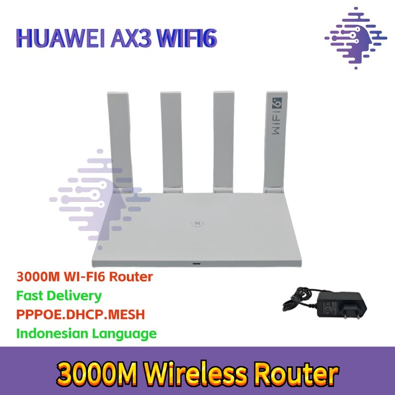 BEKAS HUAWEI AX3 3000M 4GE DUAL BAND WI-Fi6 ROUTER MESH WIFI6 OPEN WRT