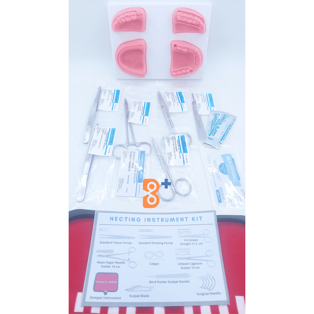 Bestbuy0404 Hecting Kit / Hecting Set Kit Minor Kit Suturing Kit Hecting Pad Alat Praktikum Jahit