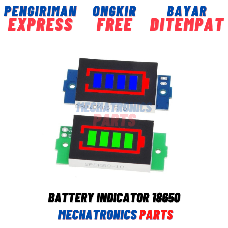 Battery Indicator 18650 1S, 2S, 4S, 1S-8S Modul Led Indikator Batere