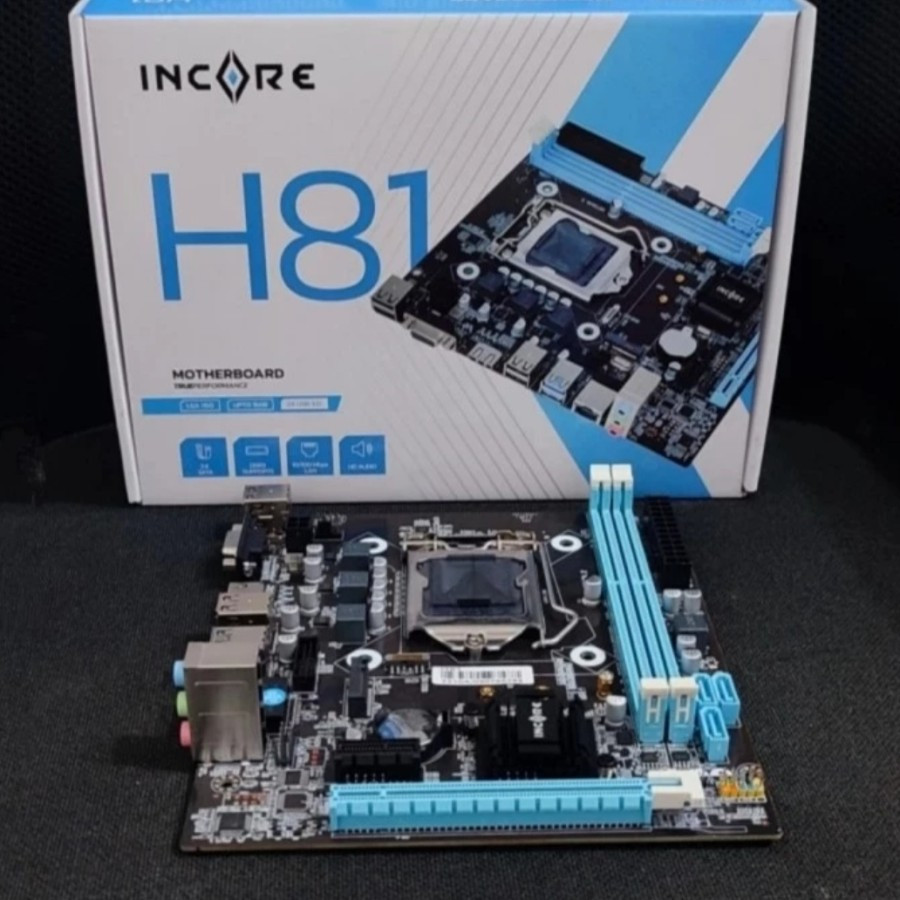 MAINBOARD H81 INCORE LGA 1150 / MAINBOARD INCORE H81 ORIGINAL / MOBO INTEL 1150 H81