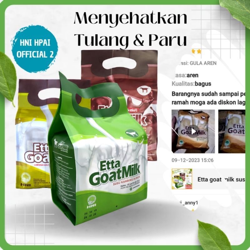 

Etta goat milk susu kambing etawa bubuk organik hni hpai