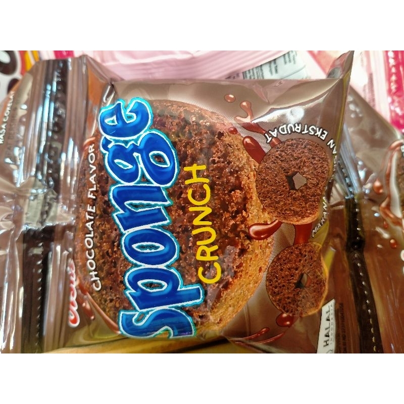 

Sponge Crunch coklat/10pcs