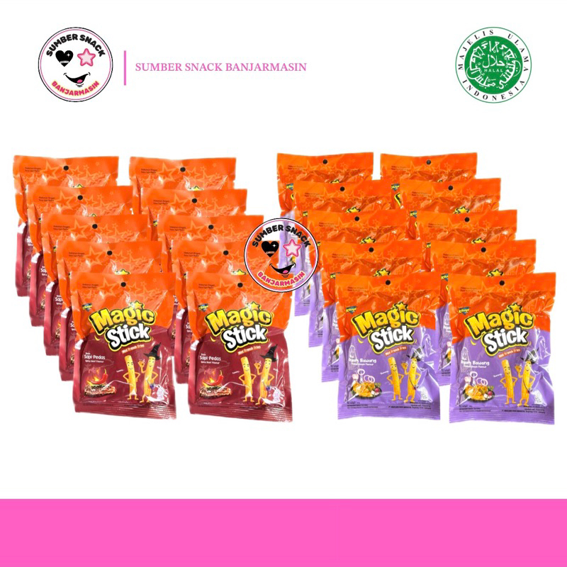 

Magic Stick Mini French Fries (Isi 10/Pack) (10x18g) (2 Varian Rasa)