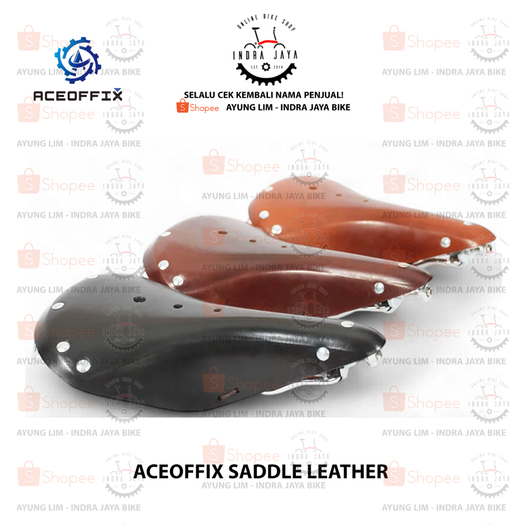 ACEOFFIX - Leather Bicycle Saddle