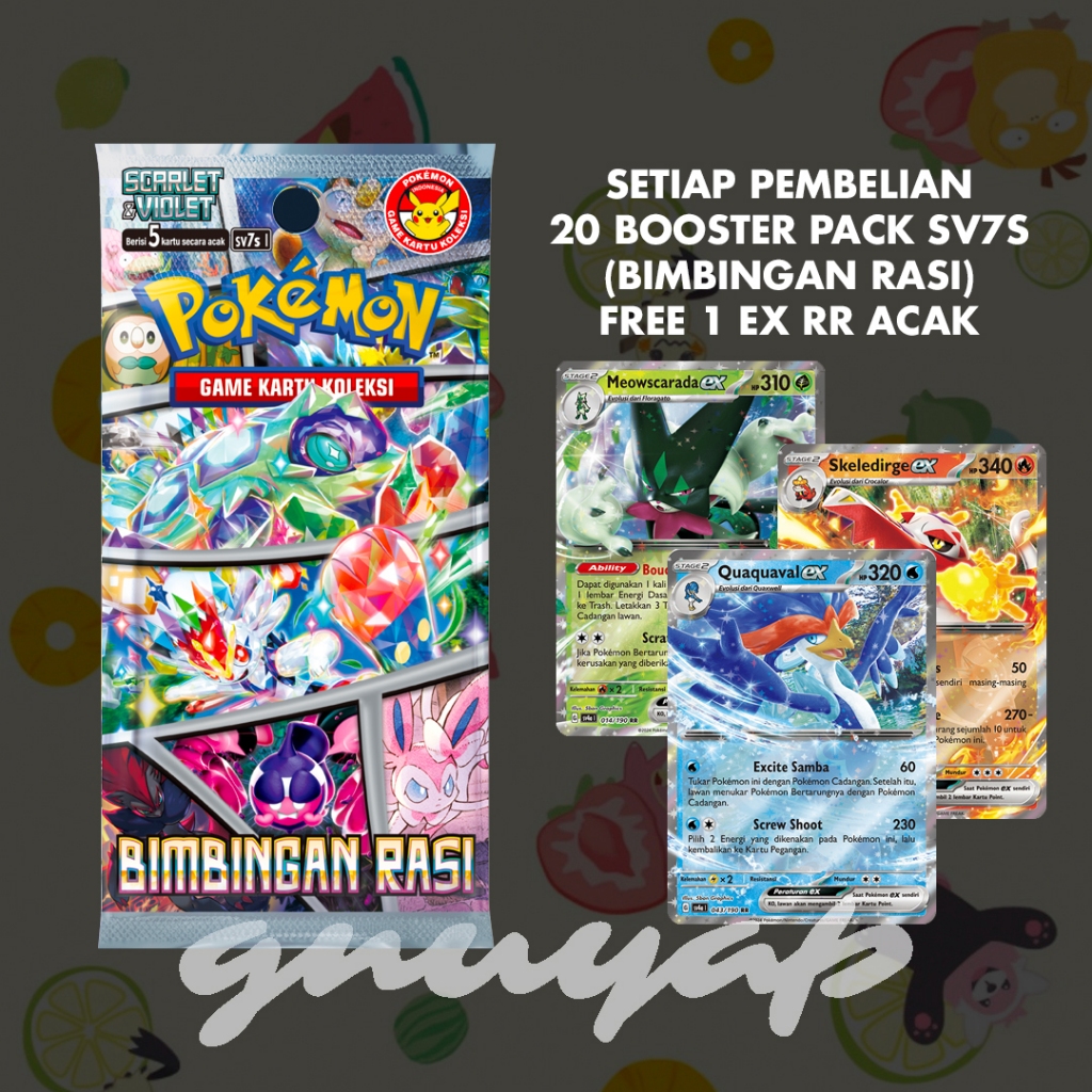 bimbingan rasi SV7S night wanderer stella miracle sv6a sv7 booster pack pokemon tcg indonesia card k