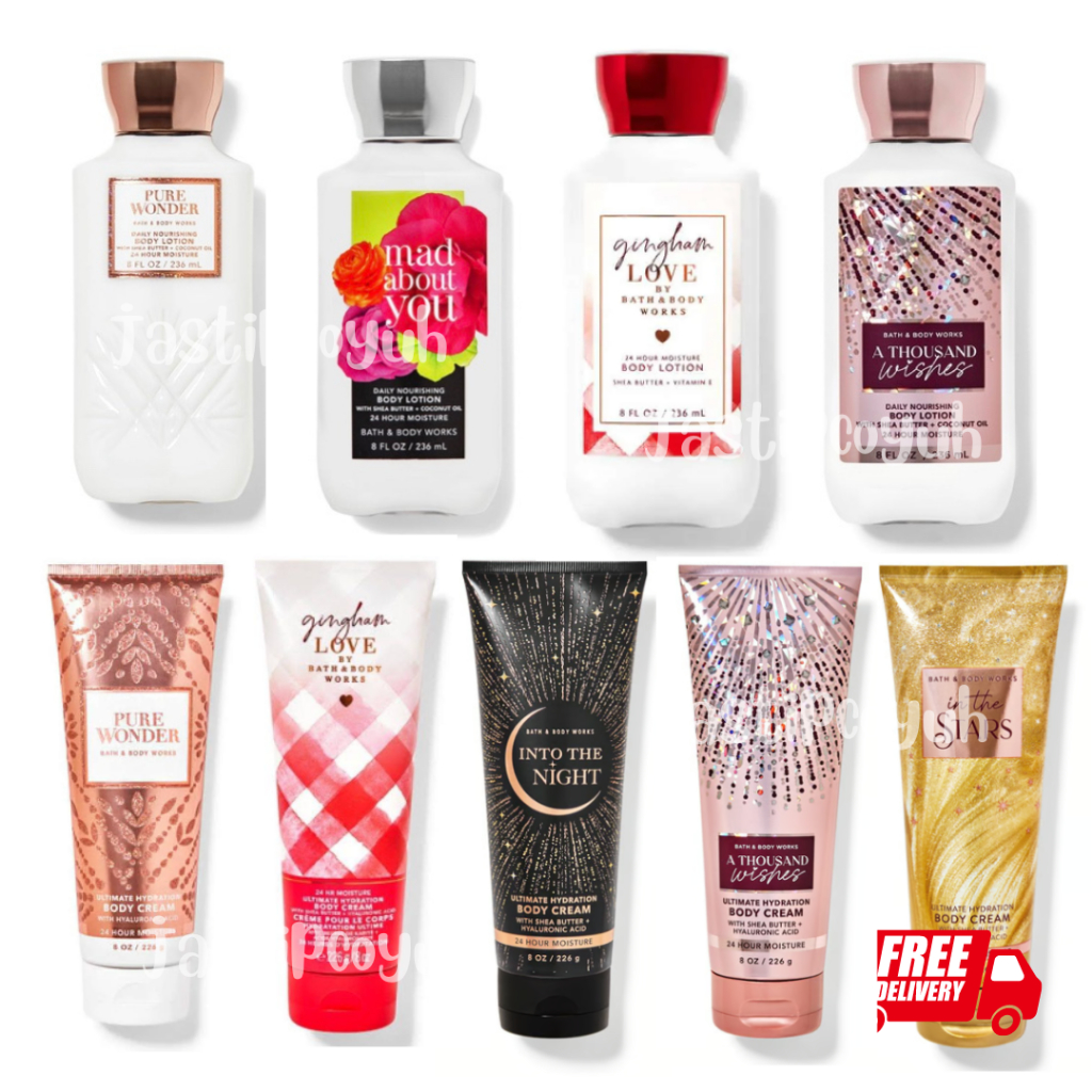 SALE BODY LOTION CREAM BATH AND BODY WORKS BBW - In the stars, Into the night, fairytale, japanese c
