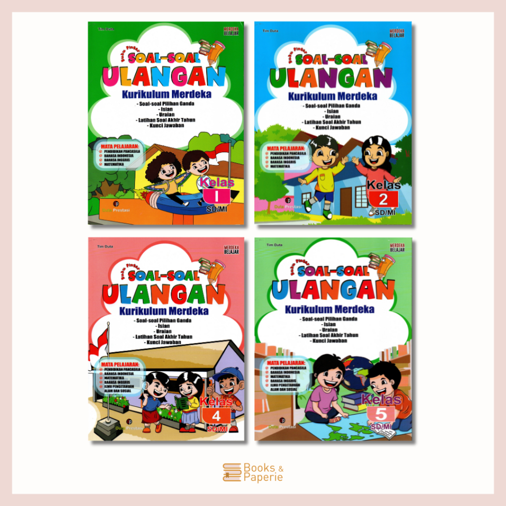 BUKU PINTAR SOAL-SOAL ULANGAN KURIKULUM MERDEKA SD PENERBIT DUTA PRESTASI