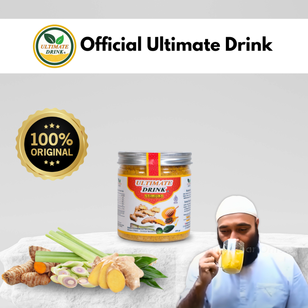 

ULTIMATE DRINK - Stimuno 450gr Minuman Serbuk Herbal Habbatussauda, Qustul Hindi dan Kayu Manis