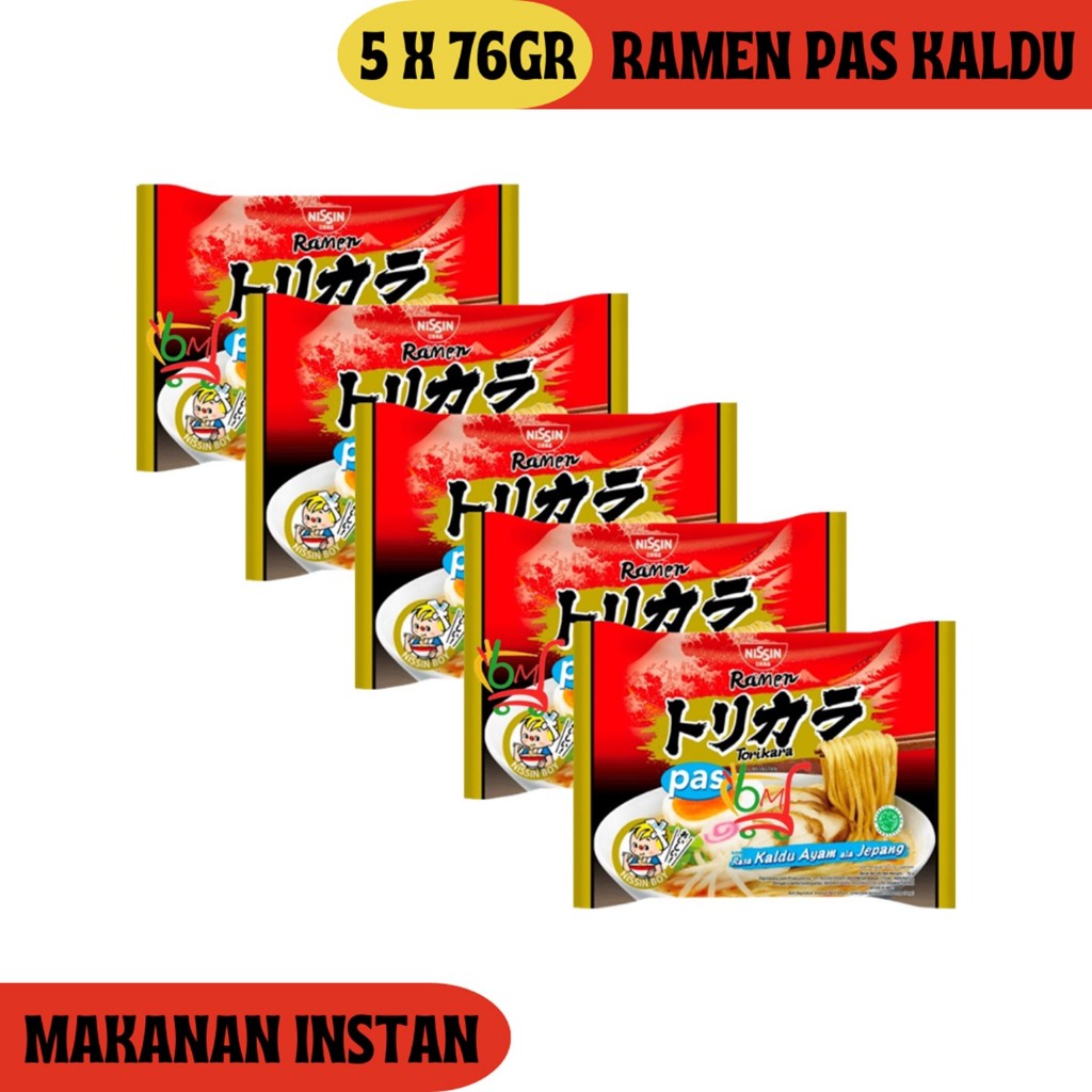 

5PCS Nissin Ramen Kaldu Ayam Mie Kuah Otentik Jepang
