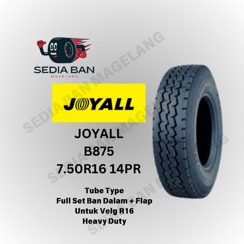 Ban Truk BL Ban Luar Truk Kawat/Radial Joyall B875 7.50R16 750R16 14PR