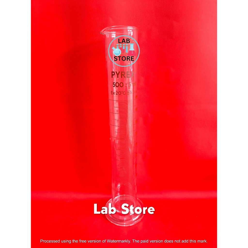 Gelas Ukur 500ml / Measuring Cylinder 500ml PYREX / Tabung Ukur 500ml PYREX