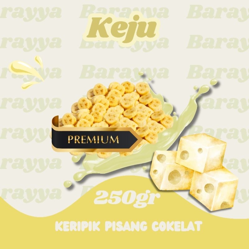 

(KEJU) Keripik Pisang Cokelat Premium Barayya 250gr