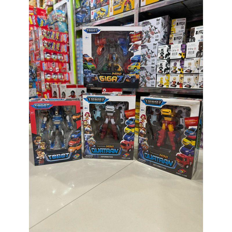 Mainan Anak Robot Tobot Mini Giga 7 Transformation Besar / Tobot Magma / Mainan Robot Quatran / Main