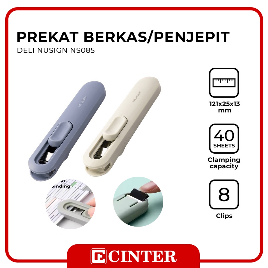 

DELI - PENJEPIT KERTAS OTOMATIS / PAPER CLIPPER / FASTENER NUSIGN NS085