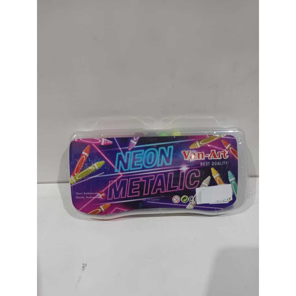 

Vanart Oil Pastel 12 Warna Neon Metalic/Fluorescent - Crayon Vanart