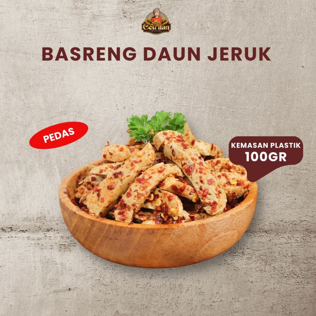 

Basreng Pedas Daun Jeruk 100gr, Baso Goreng, Kemasan Plastik