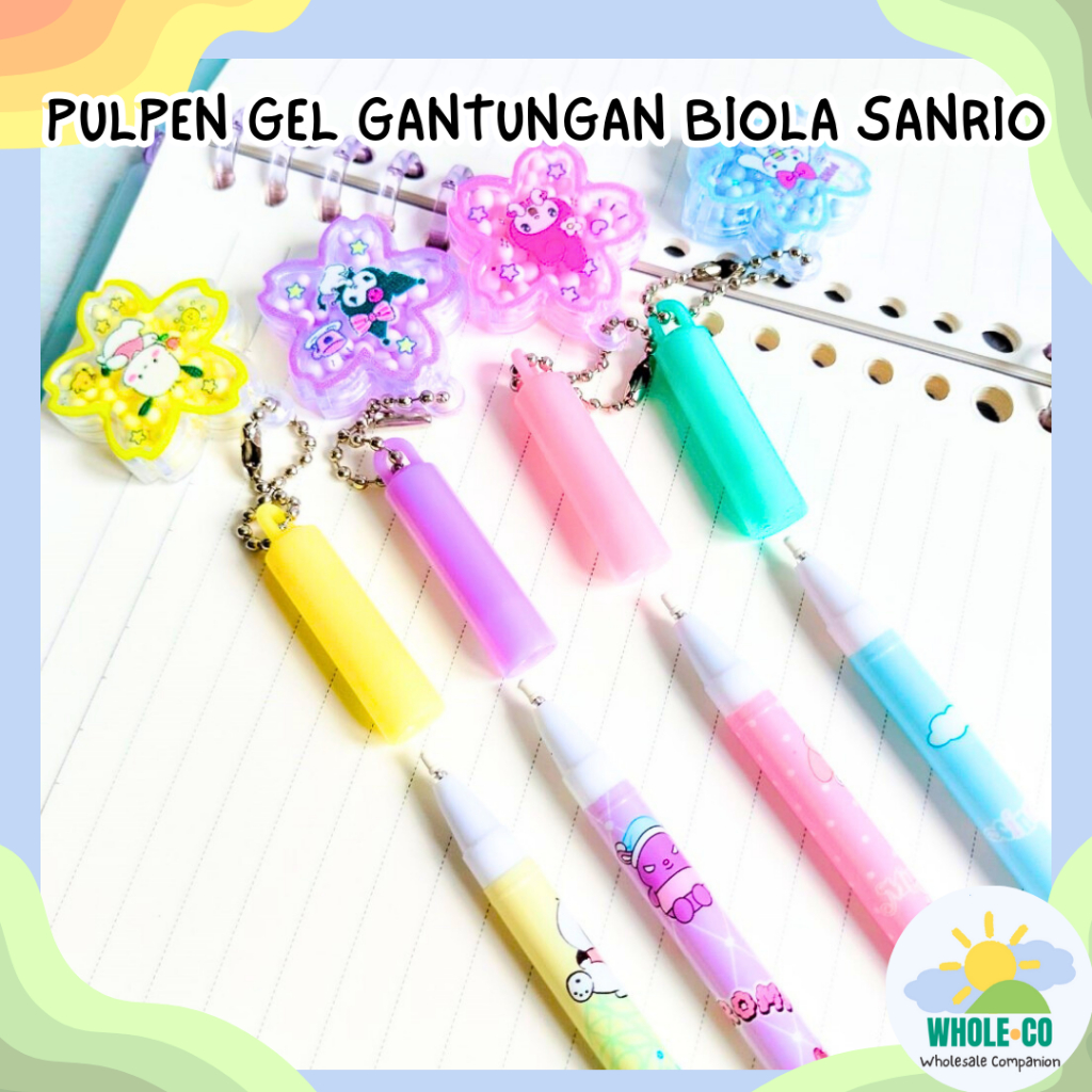 

Pulpen Gel Gantungan Bintang Sanrio Premium Kuromi Melody Cinnamoroll Bunga Lucu Unik Imut Termurah Grosir Cod