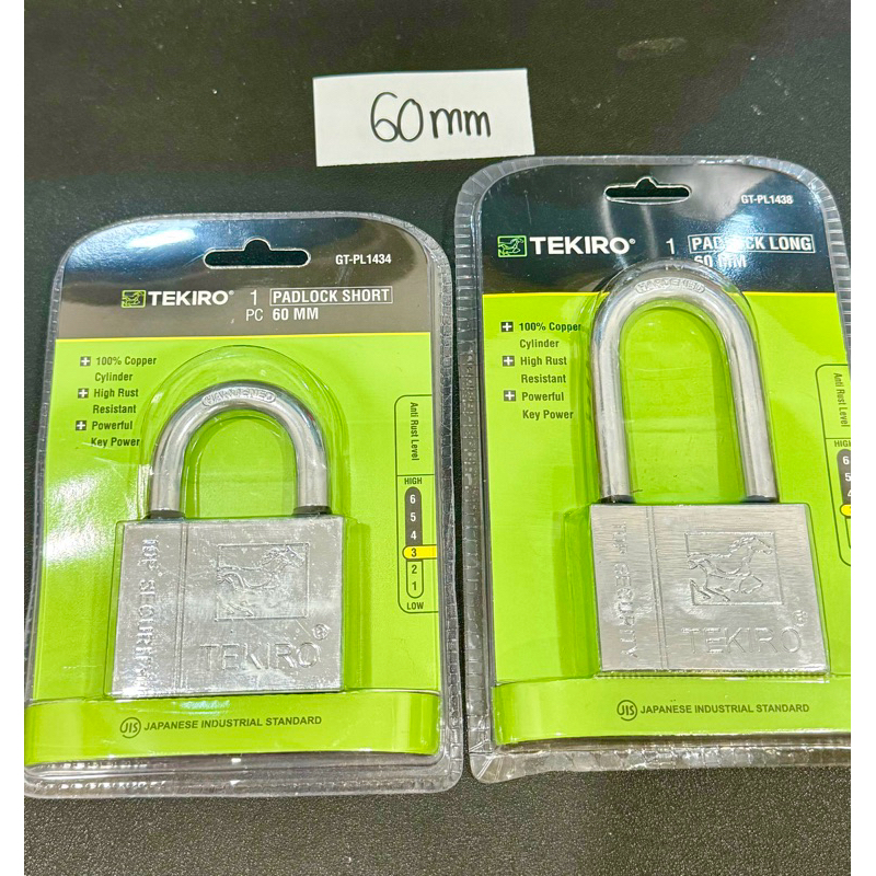 TEKIRO 60mm GEMBOK NIKEL NEKEL ORIGINAL tekiro japan leher PENDEK normal @ PANJANG LONG & SHORT gemb