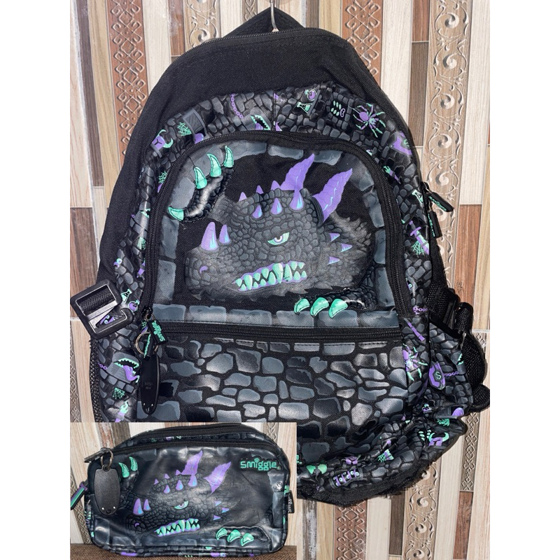 Preloved Classic Backpack, Pencilcase, Bottle Smiggle Tas, Tempat Pensil, Botol Anak SD