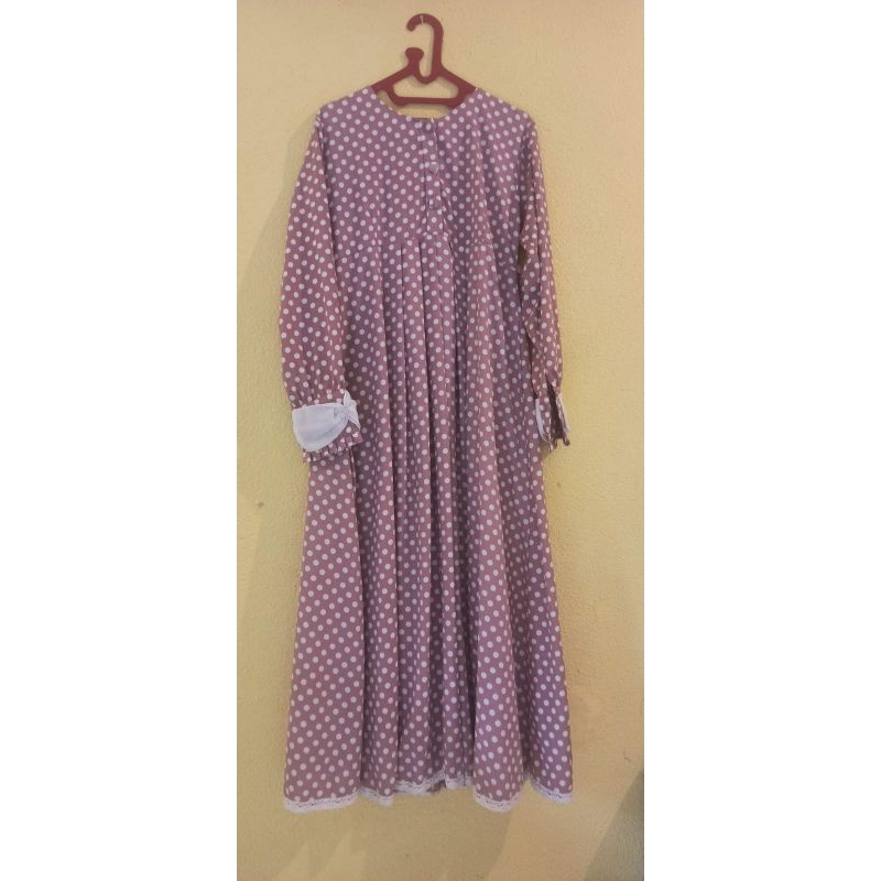 Gamis PL Polka Pink Zahidah