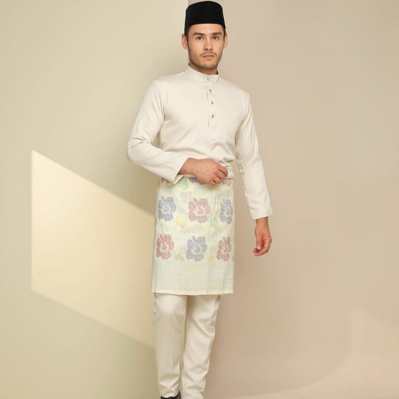 SETELAN BAJU KURUNG PRIA TELUK BELANGA MELAYU MODEL KEKINIAN TERLARIS/SET PAKAIAN ADAT MELAYU CEKAK 