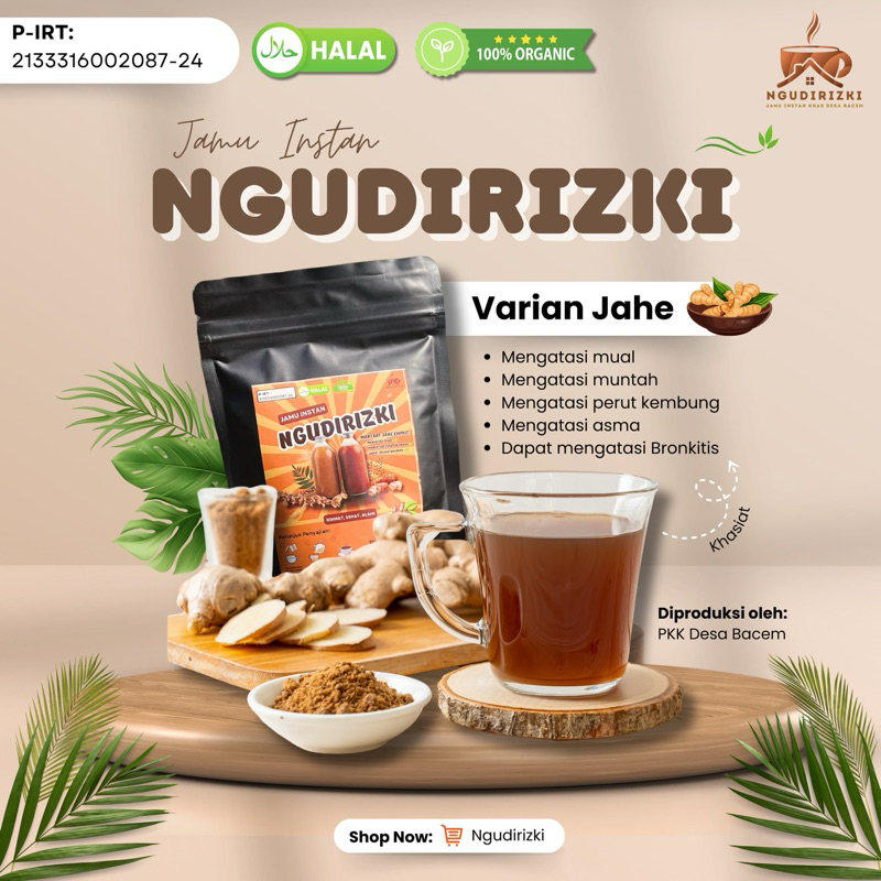 

250 gram Jamu jahe bubuk 100% tanpa pengawet.