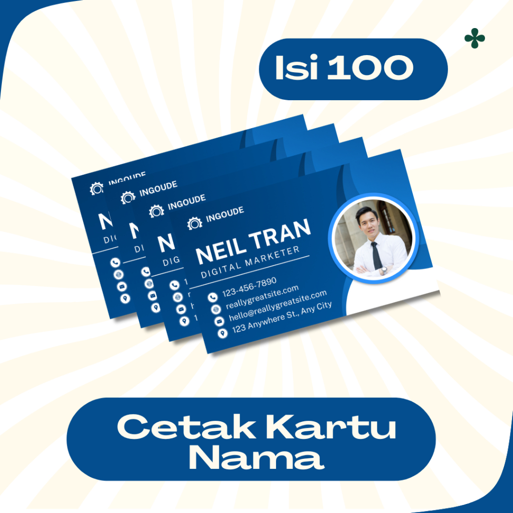 

Cetak Custom Kartu Nama Thank You Souvernir Card Isi 100 Pcs Bussiness Card