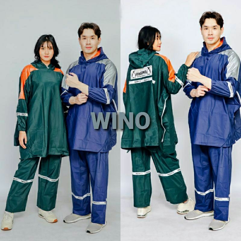 JAS HUJAN PONCO LENGAN CELANA GOLF PENGUIN