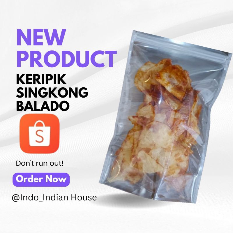 

Keripik Singkong Balado/ Spicy Cassava Chips 100gr