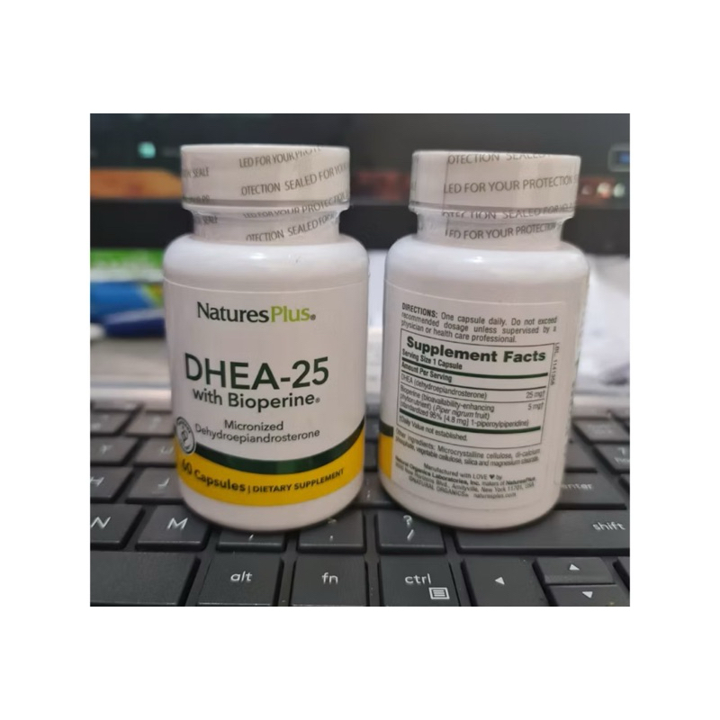 Natures Plus Dhea 25 with Bioperine 60 capsule (ED 2026) | Suplemen Anti Penuaan Anti Aging Hormon A
