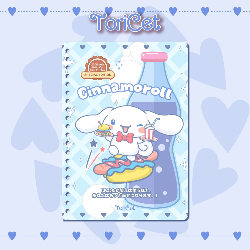 

Loose Leaf / Kertas Binder A5 Toricet - Cinnamoroll 04 ( Bottle )