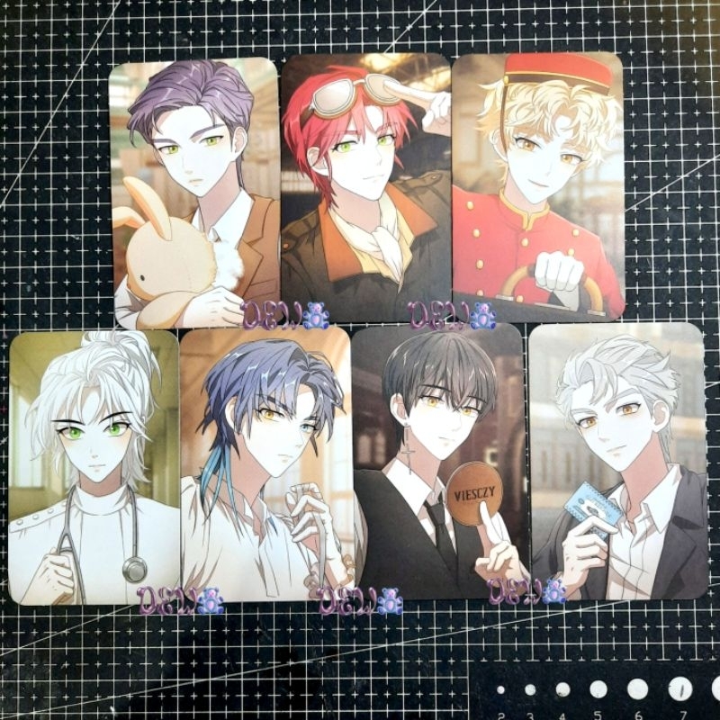 PC Enhypen OT7 Dark Moon Ver Album Memorabilia Moon ver isi 7 kartu (Jakah, Heli, Jaan, Jino, Solon,