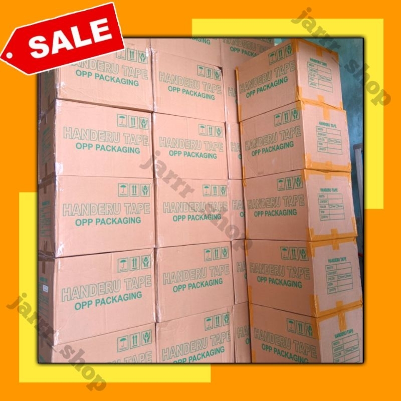 

LAKBAN COKLAT 1 DUS 90 YARD HANDERU TAPE 45MM × 2inch || UKURAN JUJUR HARGA PROMO! SOLATIP SOLASI LAKBAN