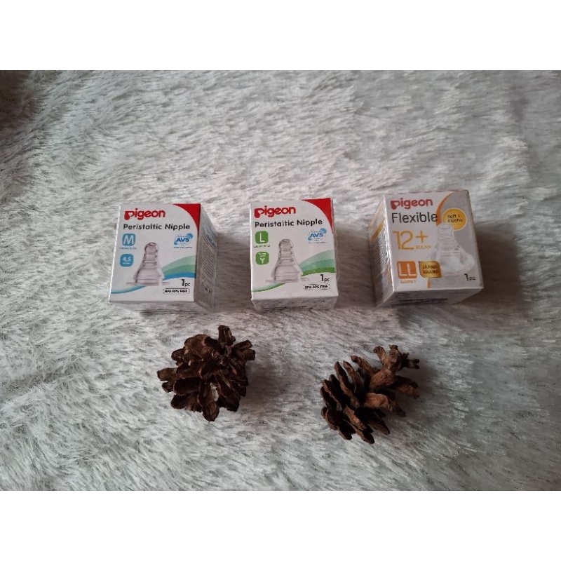 [ORI 100%] Pigeon nipple Peristaltic / Niple ulir Pigeon M/L/LL