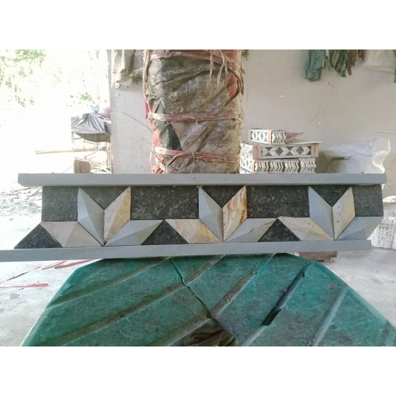 list batu alam motif daun