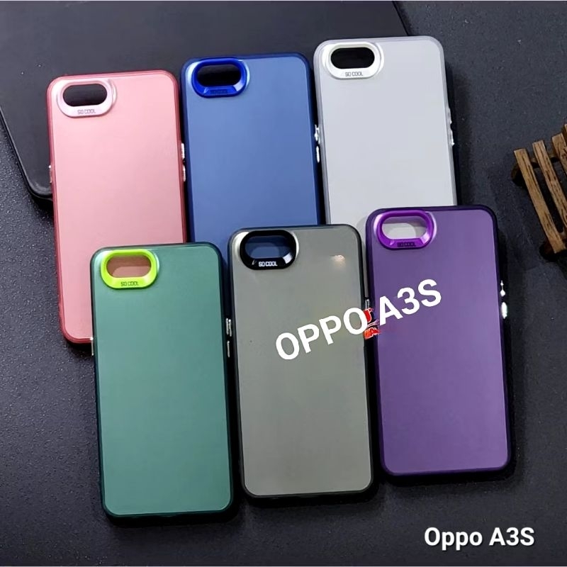 Silikon CASE IMD HYBRID PLATE HOLOGRAM OPPO A3S