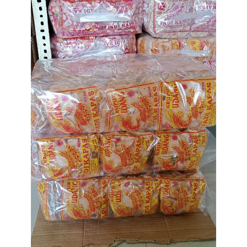 

kerupuk udang padi kapas 1 bal isi 5 kg (250 gr x 20)