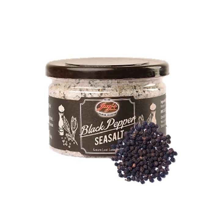 

Jay's Black Pepper Sea Salt 120gr | Jays Blackpepper seasalt