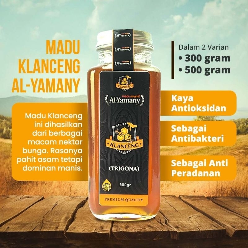 

Madu Trigona Klanceng Al -Yamany isi 500&300ml