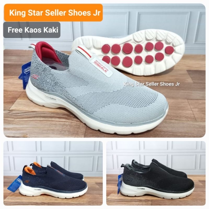 SEPATU SKECHERS GO WALK 6 HYPER PILLARS RINGAN Dan SANGAT NYAMAN DIPAKAI