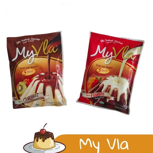 

My Vla Bubuk 60gr Instan Vanila - Coklat 1Pcs Nutrijell Bubuk Fla