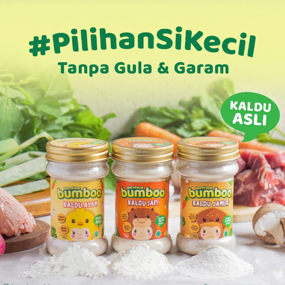 

BUMBOO Kaldu Asli - Kaldu Anak - No MSG - Tanpa Gula & Garam - Bahan Alami 80g