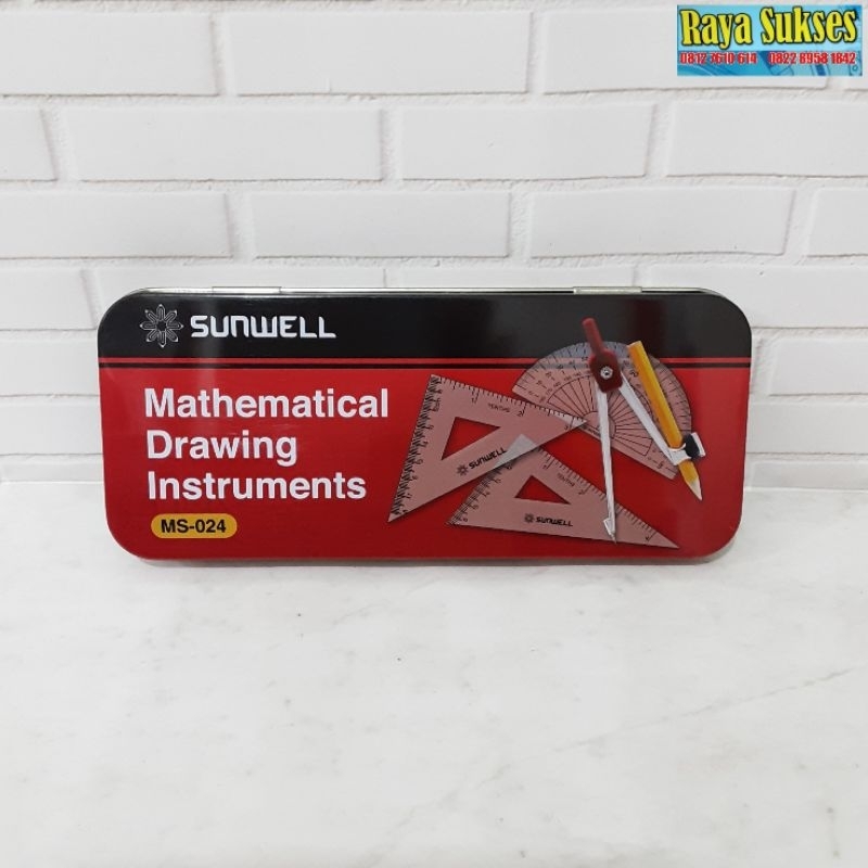 

Jangka Matematika Set/Mathematical Drawing Instruments Sunwell MS-024/Jangka Set