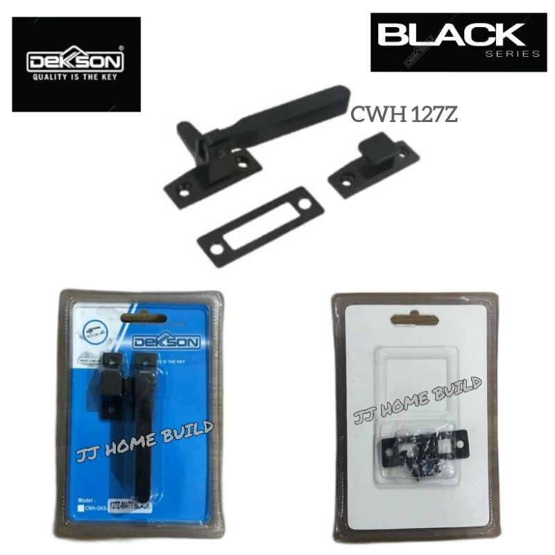 Cam Window Handle Dekkson Matt Black / Rambuncis Dekson Hitam /Kunci Jendela /Slot Jendela Hitam