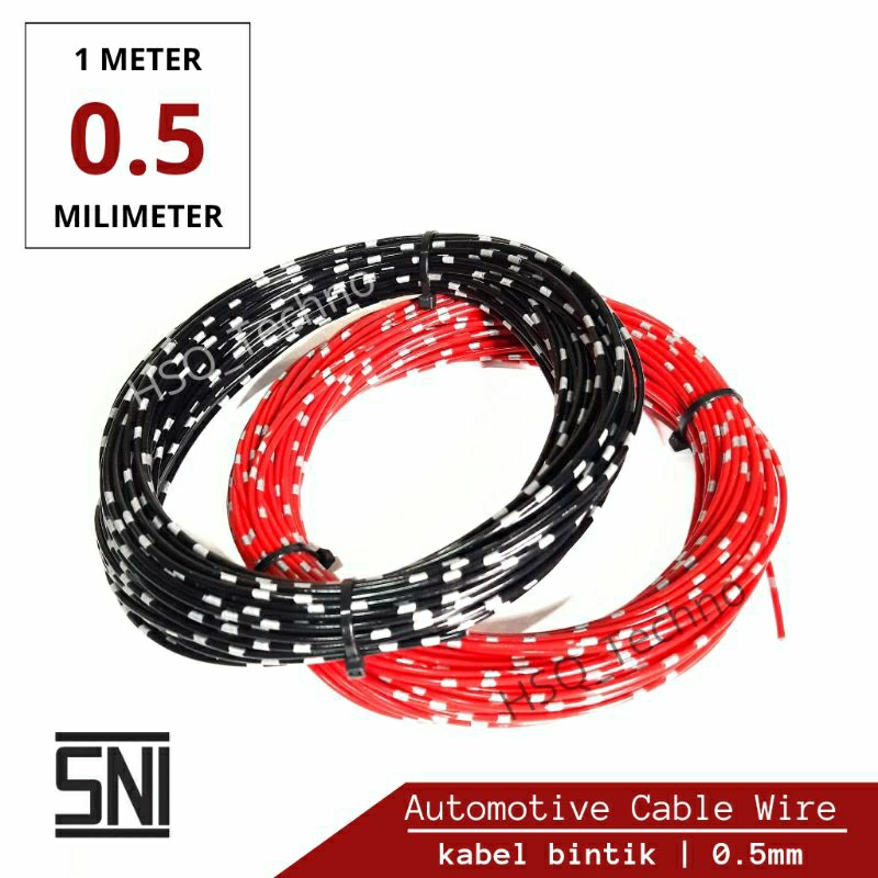 Kabel Bintik AVS 0.5mm Kabel Otomotif Kabel Bodi Motor Mobil Serabut Per Meter